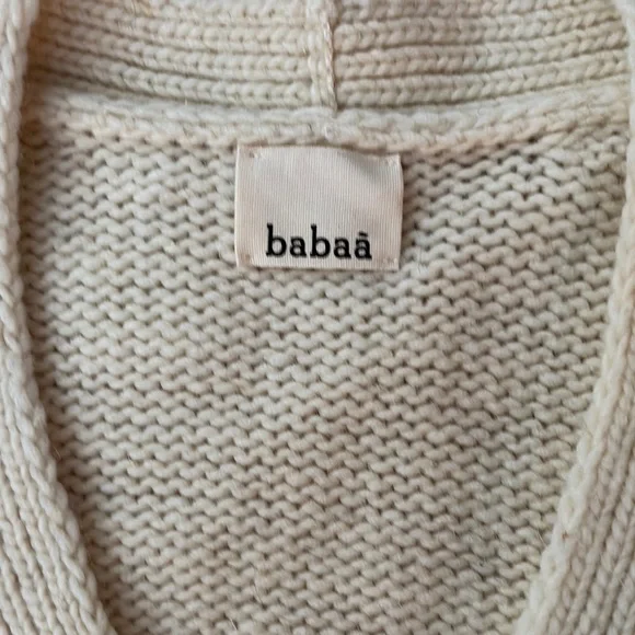 - Babaa Cardigan no17 Natural - Picture 7 of 8